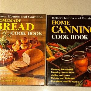 Better Homes and Gardens Bread and Canning Cookbooks - EUC 1973
